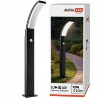 Lauko LED šviestuvas stovas 100 cm, 12W, 1320 lm, su PIR jutikliu