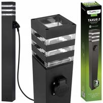 Lauko stulpinė lempa su E27 LED ir TAXUS lizdu, 80 cm
