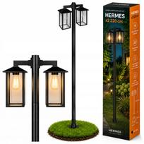 Lauko LED sodo stulpas, 220 cm, 2 x E27 lemputės