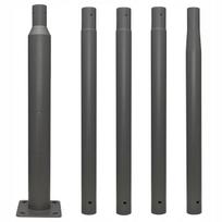 Lauko apšvietimo stulpas StreetPole MAX, 5 m, pilkas, Ø114 mm, 18x18, B-50