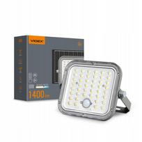 LED saulės prožektorius su judesio jutikliu Videx VL-FSO4-205-S, 1400 lm
