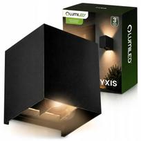 Lauko sieninis LED šviestuvas G9, reguliuojamas, aliuminis, juodas, IP44