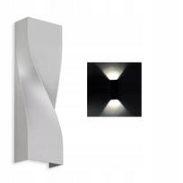 LED sieninis šviestuvas 11W, sidabrinis, 4000K, IP44, šviesa aukštyn/žemyn