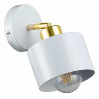 Sieninis šviestuvas E27 LED, auksinis, reguliuojamas, skaitymui