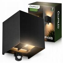 Lauko sieninis šviestuvas su LED, G9 lizdu, IP65, su jutikliu