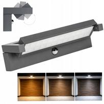 Lauko sieninis LED šviestuvas su judesio jutikliu, 27W, ANTHRACITE, IP65