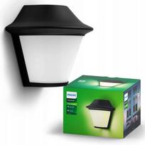 Lauko sieninis šviestuvas Philips Serres, E27, IP44, juodas