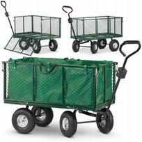 Sodo vežimėlis su tinkliniu priekaba HIGHER, 250 l, 450 kg