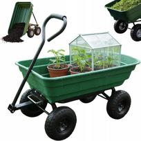 Sodo vežimėlis GARDEN TROLLEY DT001, 3in1: karutis, priekaba ir išvertimo vežimas, 300 kg, 75 l, XXXL