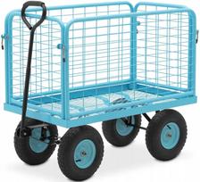 Krovinių vežimėlis HILLVERT HT-TWIN-400, 400 kg, nuimami bortai
