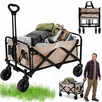 Sulankstomas sodo ir paplūdimio vežimėlis GARDEN, 150 kg, 75 l, visureigis