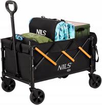 Kelioninis vežimėlis Nils Extreme NC2608, juodas/oranžinis, 100 l