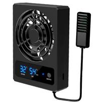 Automatic Control Terrariums Fan for Household TerrariumS Air Circulators Coolers Device All Size Terrariums Reptiles Fan black