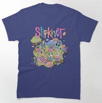Slipknot Cartoon Characters Happy Nature Fun Unisex T-Shirt XXXXL gray