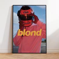 Modern Racing Blond Frank Ocean Cars Rap Hypebeast Fashion Wall Art Canvas Painting Posters for Living Room Home Decor (as the picture,21x30cm No Frame) gray