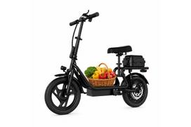 Headeer H1L 14  500W Variklis Sulankstomas Elektrinis Paspirtukas 48V 10.4Ah Baterija 35KM/H Maksimalus Greitis 40 Mylių Nuotolis Suaugusiųjų Miesto Komutuotojas su Sėdyne & Galine Sandėliavimo Vieta