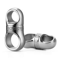 FEGVE Titano Raktų Žiedas, Automobilio Raktų Laikiklis, Vyriškas Išmanusis Raktas, Metaliniai Priedai, 360° Besisukantis Length 22mm*Diameter approx. 8mm gray