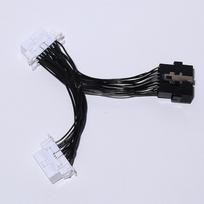 Obd 16 kontaktų 1-į-2 adapterio kabelis Obd2 1-į-2 ilginamasis kabelis 30cm balta/juoda