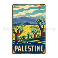 Alyvmedžiai Palestinoje Metalinė lentelė Plakatas Individualus Retro Kino Sukurkite Klasikinį Skardos ženklas Plakatas 20x30cm yellow