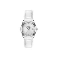 TISSOT Kutu Collection Quartz Movement Women's Watch 32mm White Dial Stainless Steel Case Leather Strap T035.210.16.031.00 White Dial white