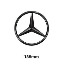 AMG W220 For Benz Naujas 1 vnt. 188 mm 210 mm Automobilio priekinės grotelės Ženkleliai Dangteliai Lipdukas su logotipu Mercedes Benz AMG klasei W205 W203 GLC G black