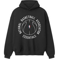 Fear of God Essentials NBA x Barkley Hendricks 90s Hoodie Faded Black Men Tops 192BH266901F XXL