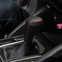 Leather Car Gear Shift Knob Cover Gear Collars for Mazda 3 Mazda3 Axela Atenza CX-5 CX-4 CX-3 CX3 CX5 AT Accessories black