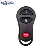Remote Key Fob Shell Case for Jeep Grand Cherokee 1999-2004 Dodge Grand Caravan 1998–2003 Car Remote Cover Shell Accessory 3 Buttons black