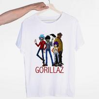 Gorillaz Music Band For Fans Cotton White Full Size Unisex Classic Shirt BT294 XXXL white
