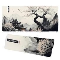 Tigerwings Mesh Bottom Mouse Pad Anti Slip Ce Rohs Reach Ca65 Personalized Large Extended Gaming Keyboard Mat Pad balta