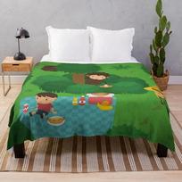 Slaptas Sasquatch Pikniko pledas Stovyklavimui Plaukuotas Sofai Plonas Lovos Pledas Size: 75*100cm, Weight: 230 GSM white