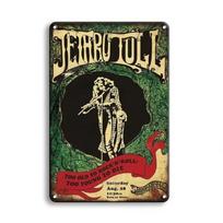 Jethro Tull Retro Metal Sign Man Cave Wall Art Rock Band Decor Concert Poster Aluminum 20X30CM black