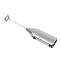 Battery Powered Hand Held Mixer ABS Stainless steel Drink Mixer  Coffee Cappuccino Milkshake white