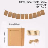 Photo Frame Clip Photo Wall Happy Birthday Banner Wedding Anniversary Decor Baby Shower 1st Birthday Picture Frame Garland ruda