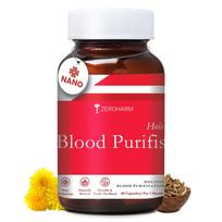 ZEROHARM Holo Blood Purifis | Ayurvedic Neem Blood Purifier with Manjistha, Dandelion | Herbal Formula for Healthy and Glowing Skin, Acne, Immuni