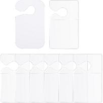 7 Pack Rear View Mirror Hanger, Parking Permit Hang Tag, Clear Vertical Rear View Mirror Hanger for Car Passes and Permits, Includes Blank Hang Tag,