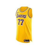 Nike NBA Los Angeles Lakers AU Player Edition 77 Luka Doncic Quick-Dry Basketball Jersey Men jersey DM6028-734 M yellow