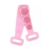 Body Sponge Silicone Back Brushes Bath Towels Scrubber Rubbing Back Peeling Massage Shower Belt Extended Skin Clean Brushes rožinė