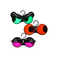 Halloween Glowing Eyes Hooks with Timer, Flashing Peeking Eye Lights, Battery Operated  (Batteries Not Included  ) One Size black