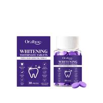 ORALHOE Purple Mouthwash Tablets Portable Breath Freshening Dental Care Cleaning Tablets