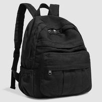 Schoolbag anti-splashing Oxford backpack retro solid color large-capacity computer bag Japanese casual college student high school student schoolbag No specifications smėlis