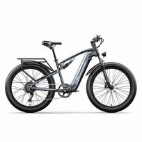 26  1000W(Peak) Step-Over Electric Bike 48V17.5Ah & 3.5  Color Display, Dual Disc Brakes & Shimano 7-Speed, Full Suspension & Rear Rack Pedelec MX05: 500W 48V17.5Ah pilka