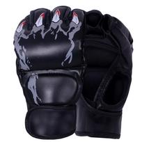 Boxing Gloves MMA Gloves Training Gloves Half Finger Sport Gloves Heavy Bag Gloves Punching Gloves Kickboxing Gloves A gray