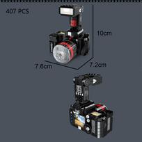 DSLR Camera Mini Building Blocks Toy: Children's Favorite and DSLR Camera Model Series Kit - Creative and Educational Gifts in bag black