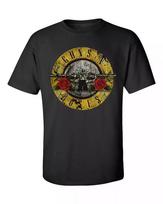 Guns N' Roses T-Shirt Rock Band Logo Tee Cool Graphic Shirt S-4XL Unisex Unisex T-Shirt L black