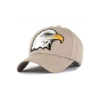 Oversized Basic Eagle Patch Ball Cap Fashion Sports Hat XL beige