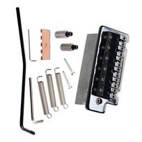 Professional 2 Point Tremolo System Metal Texture for Electric Guitars with Roller Saddles and Installation Hardware 1 gray