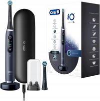 Elektriniai dantų šepetėliai Oral-B iO 9N juodi, 2 vnt., su šepetėlio galvute ir TC