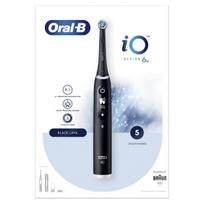 2 vnt. elektrinių dantų šepetėlių Oral B Io6, juoda, su Bluetooth, įkraunami