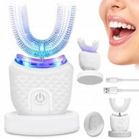 Ultragarsinis dantų šepetėlis UV 360, U formos, vaikams ir suaugusiems, dantų balinimui